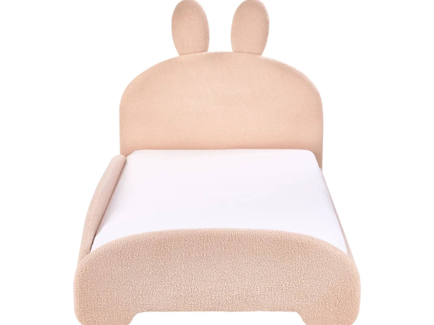 Letto per bambini Coniglio Bouclé PERROS 90 x 200 cm Beige