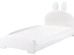 Letto per bambini Coniglio Bouclé PERROS 90 x 200 cm Bianco sporco