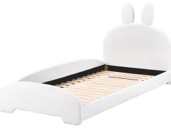 Letto per bambini Coniglio Bouclé PERROS 90 x 200 cm Bianco sporco