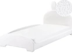 Letto per bambini Coniglio Bouclé PERROS 90 x 200 cm Bianco sporco