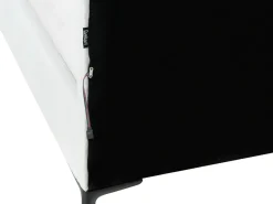 Letto per bambini Corona Velluto RUBIAN 90 x 200 cm con Luci LED Bianco
