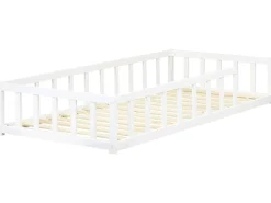 Letto per bambini Legno di pino MEYMAC 90 x 200 cm Bianco