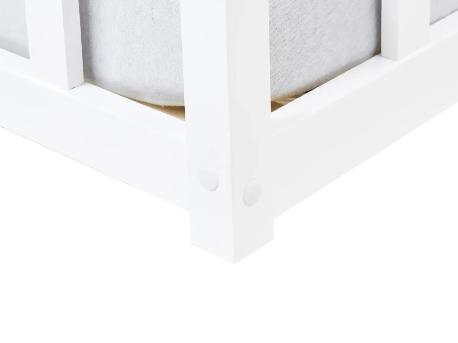 Letto per bambini Legno di pino MEYMAC 90 x 200 cm Bianco