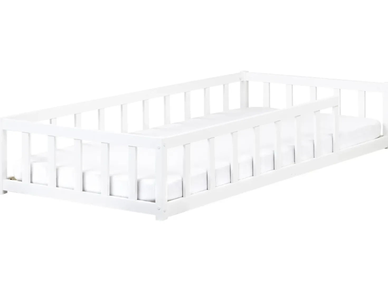 Letto per bambini Legno di pino MEYMAC 90 x 200 cm Bianco