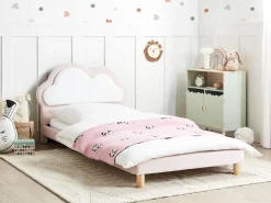 Letto per bambini Nuvola Velluto MAZOU 90 x 200 cm Rosa