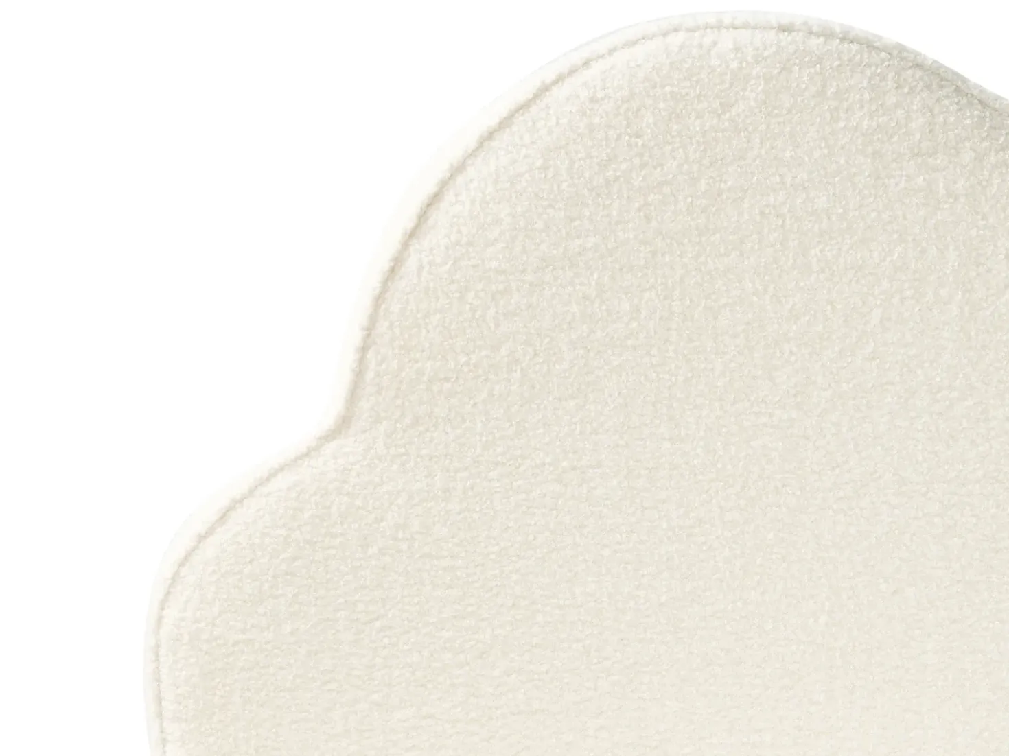 Letto per bambini Nuvola Bouclé BELLEVUE 90 x 200 cm Bianco sporco
