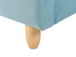Letto per bambini Orsacchiotto Velluto MAILLES 90 x 200 cm Blu