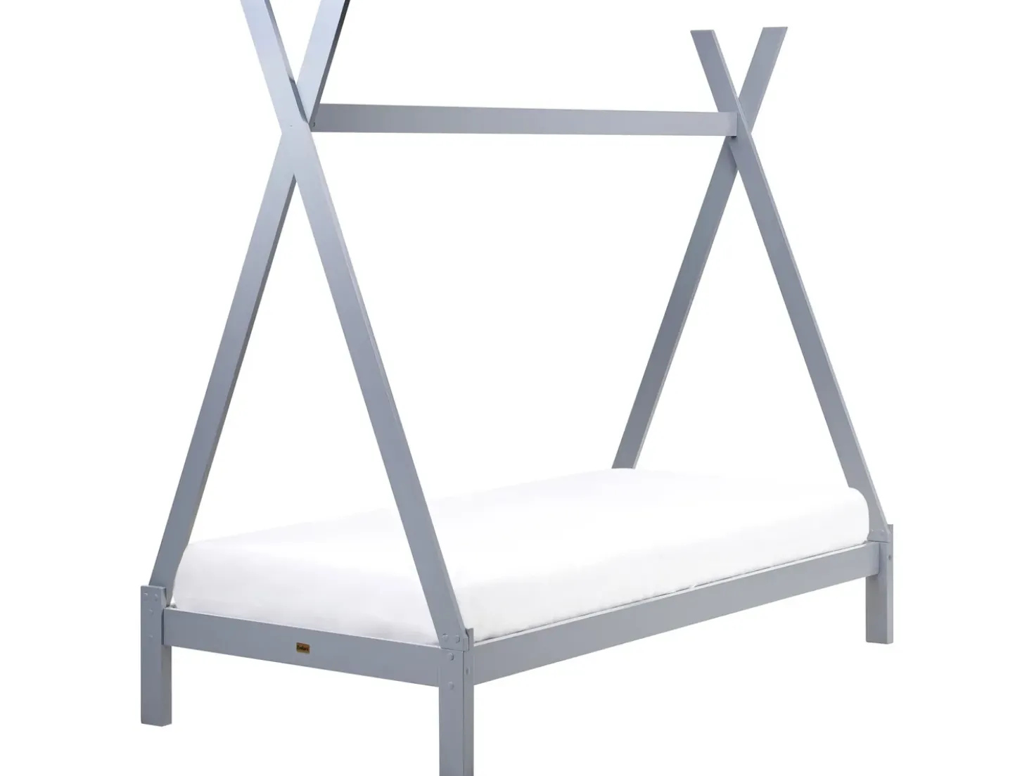 Letto per bambini Tenda Tipi Legno di pino DEVAY 90 x 200 cm Grigio