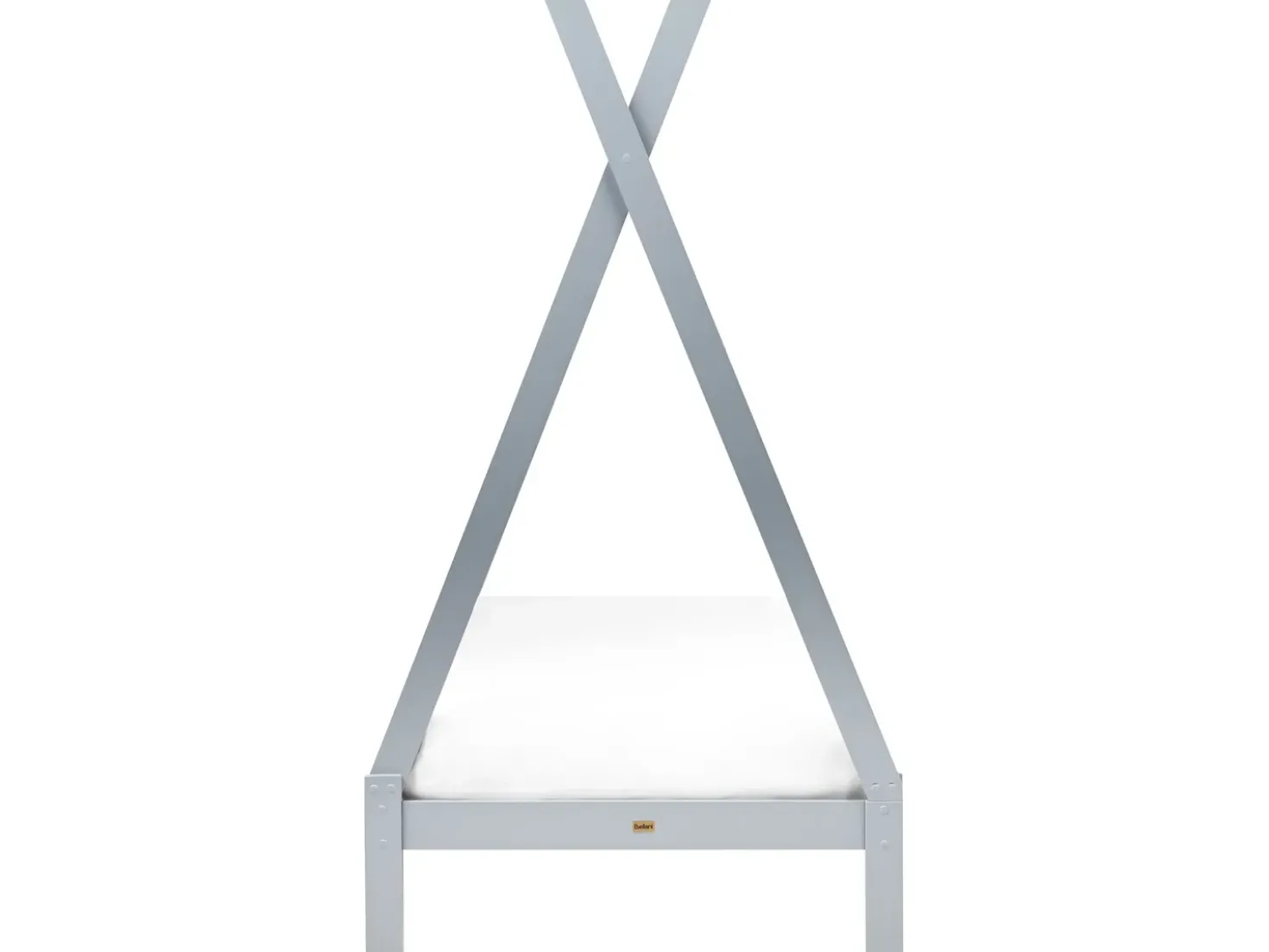 Letto per bambini Tenda Tipi Legno di pino DEVAY 90 x 200 cm Grigio