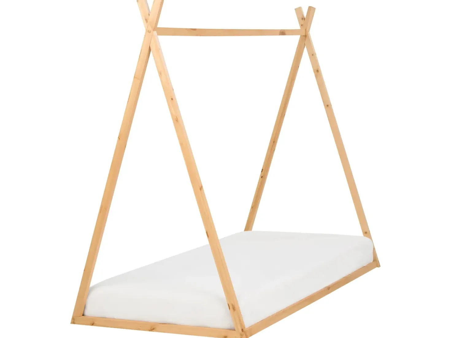Letto per bambini Tenda Tipi Legno di pino SAURAT 90 x 200 cm Marrone chiaro