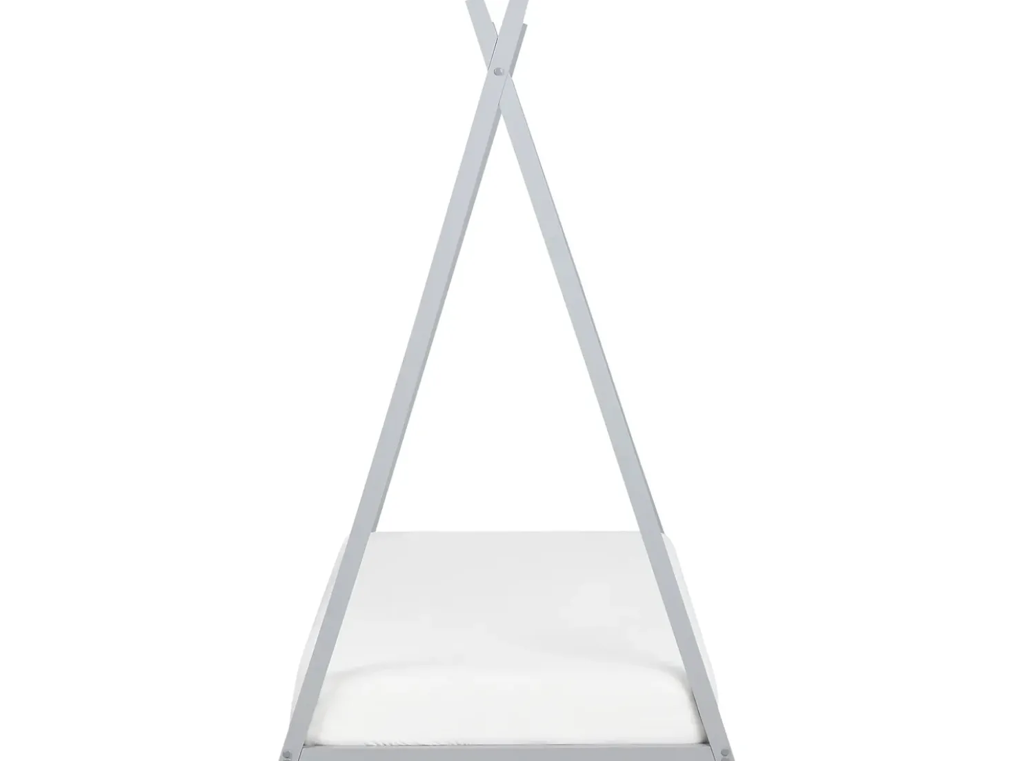 Letto per bambini Tenda Tipi Legno di pino SAURAT 90 x 200 cm Grigio