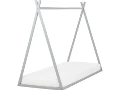 Letto per bambini Tenda Tipi Legno di pino SAURAT 90 x 200 cm Grigio