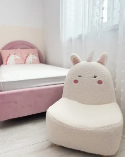 Letto per bambini Velluto ANET 90 x 200 cm Rosa