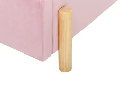 Letto per bambini Velluto ANET 90 x 200 cm Rosa