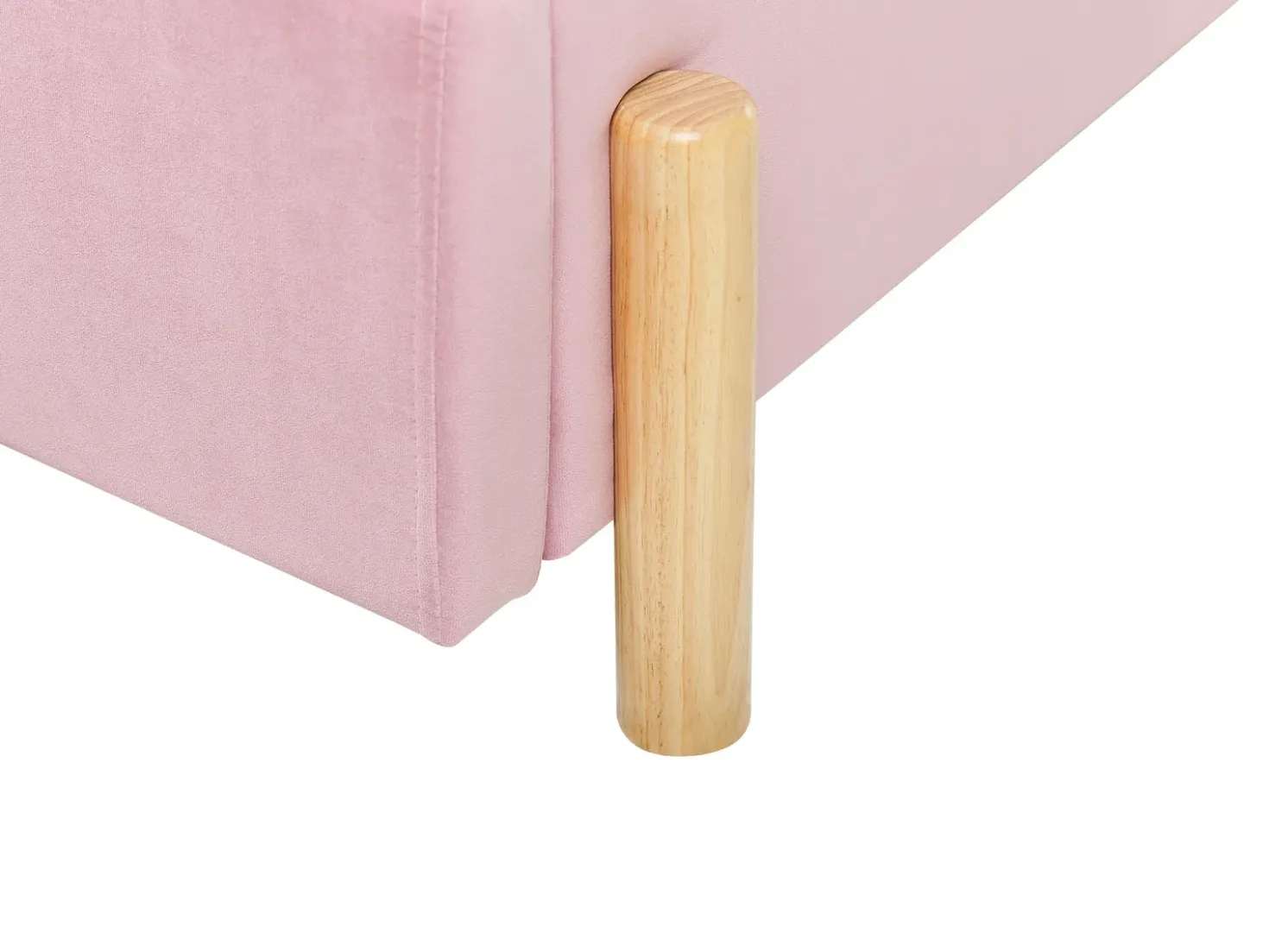 Letto per bambini Velluto ANET 90 x 200 cm Rosa