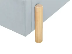 Letto per bambini Velluto ANET 90 x 200 cm Azzurro