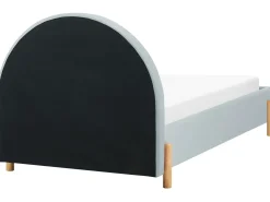 Letto per bambini Velluto ANET 90 x 200 cm Azzurro
