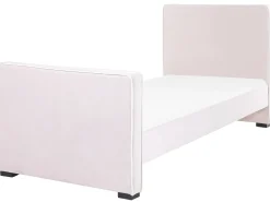Letto per bambini Velluto TEENIE 90 x 200 cm Rosa pastello