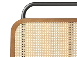 Letto Rattan BOUSSICOURT 180 x 200 cm Marrone scuro