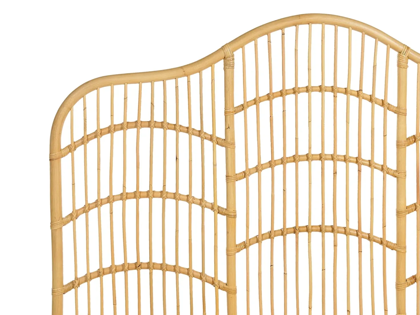 Letto Rattan DOMEYROT 180 x 200 cm Marrone chiaro