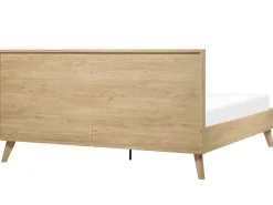 Letto Rattan MONPAZIER 180 x 200 cm Marrone chiaro