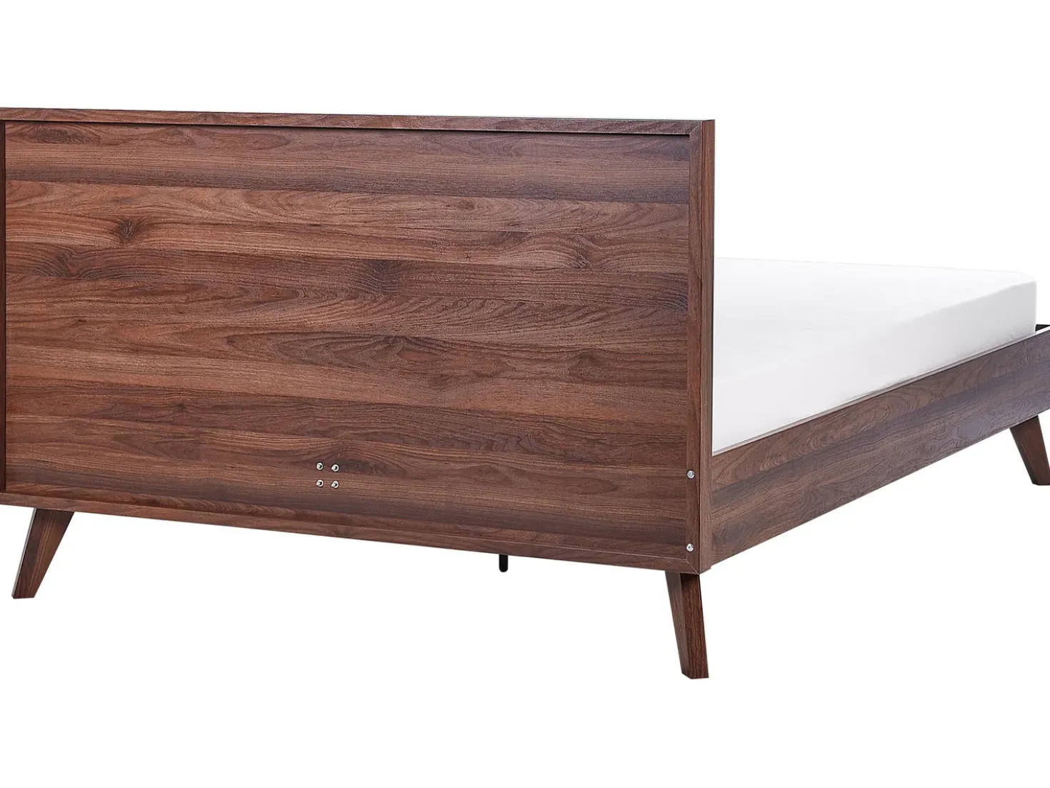 Letto Rattan MONPAZIER 160 x 200 cm Marrone scuro
