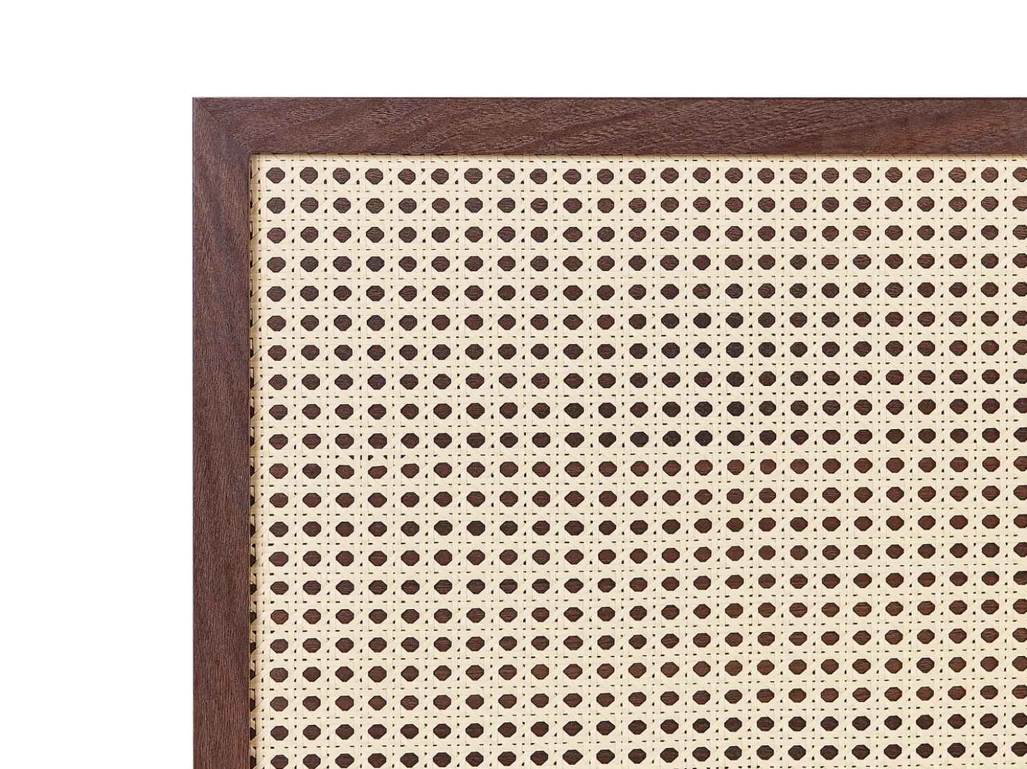 Letto Rattan MONPAZIER 160 x 200 cm Marrone scuro