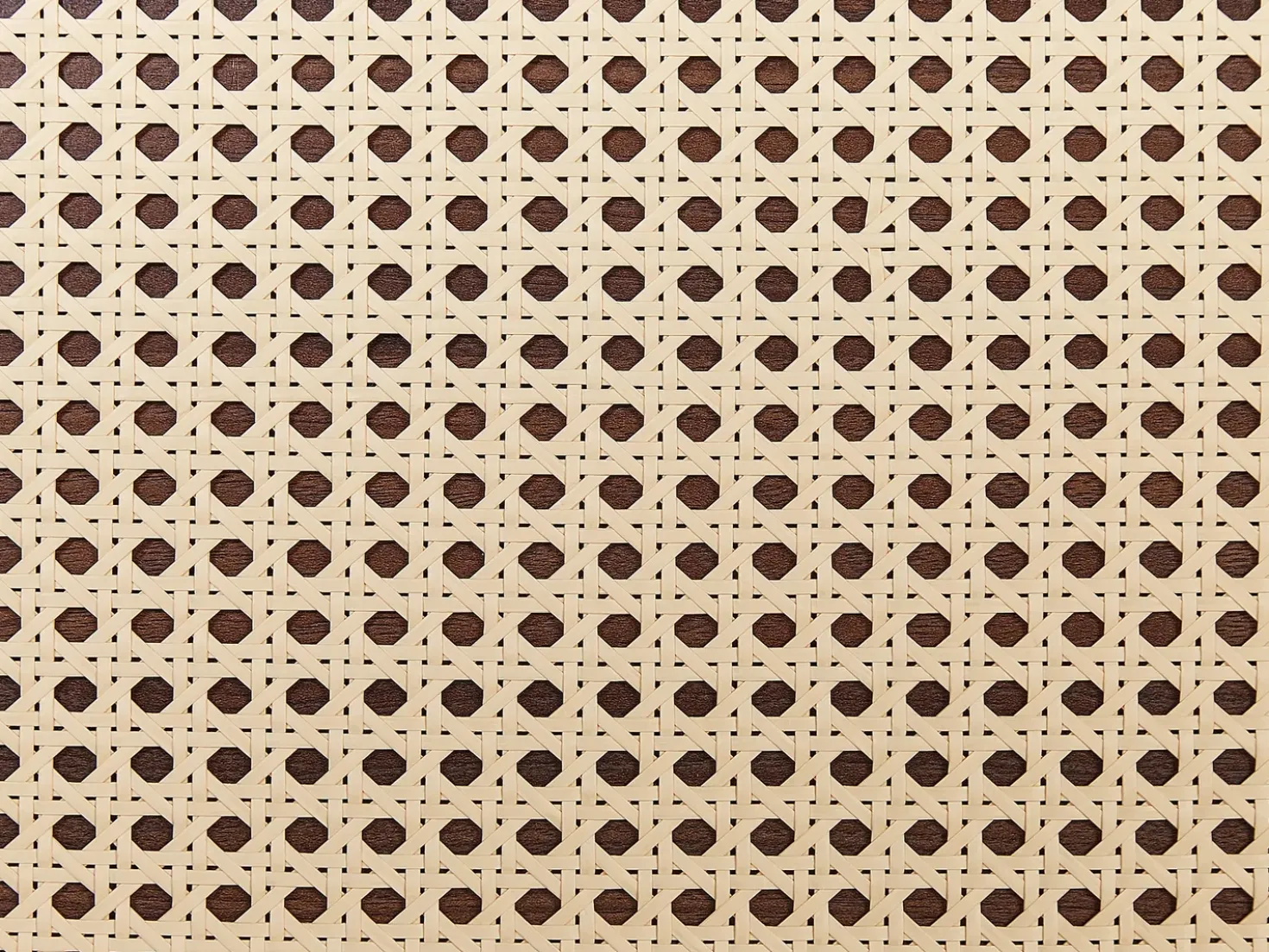 Letto Rattan MONPAZIER 160 x 200 cm Marrone scuro