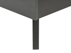 Letto Rattan MONPAZIER 180 x 200 cm Nero