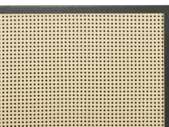 Letto Rattan MONPAZIER 180 x 200 cm Nero