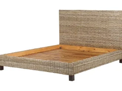 Letto Rattan SALBRIS 180 x 200 cm Naturale