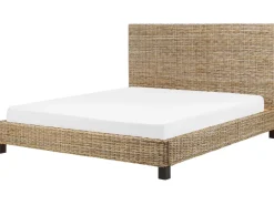 Letto Rattan SALBRIS 180 x 200 cm Naturale