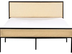 Letto Rattan sintetico (PE) AVANTON 140 x 200 cm Nero