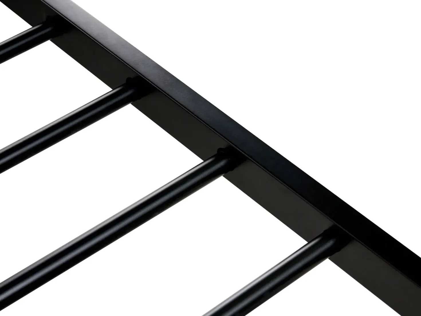 Letto Rattan sintetico (PE) AVANTON 140 x 200 cm Nero
