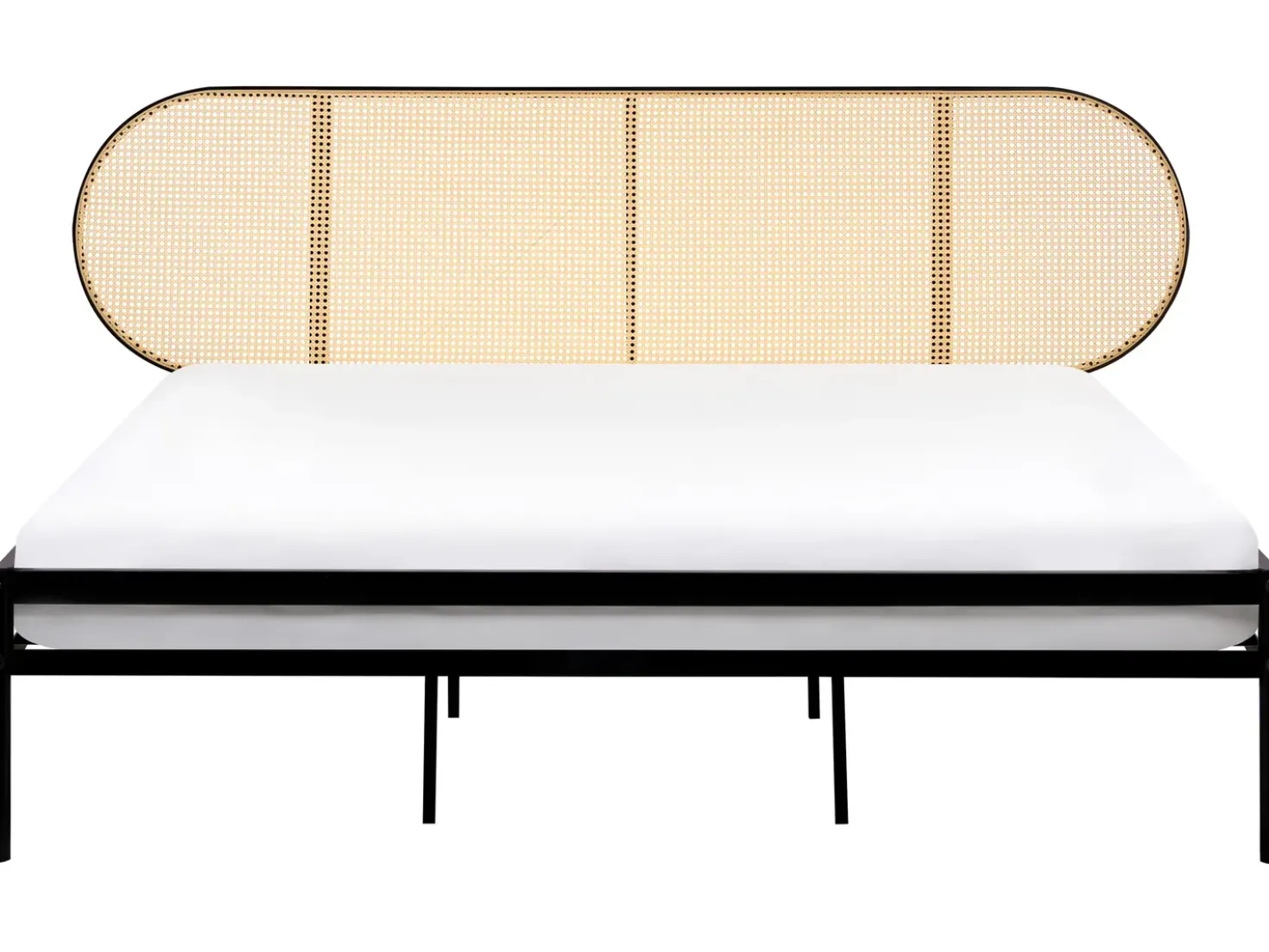 Letto Rattan sintetico (PE) BOULIN 180 x 200 cm Nero