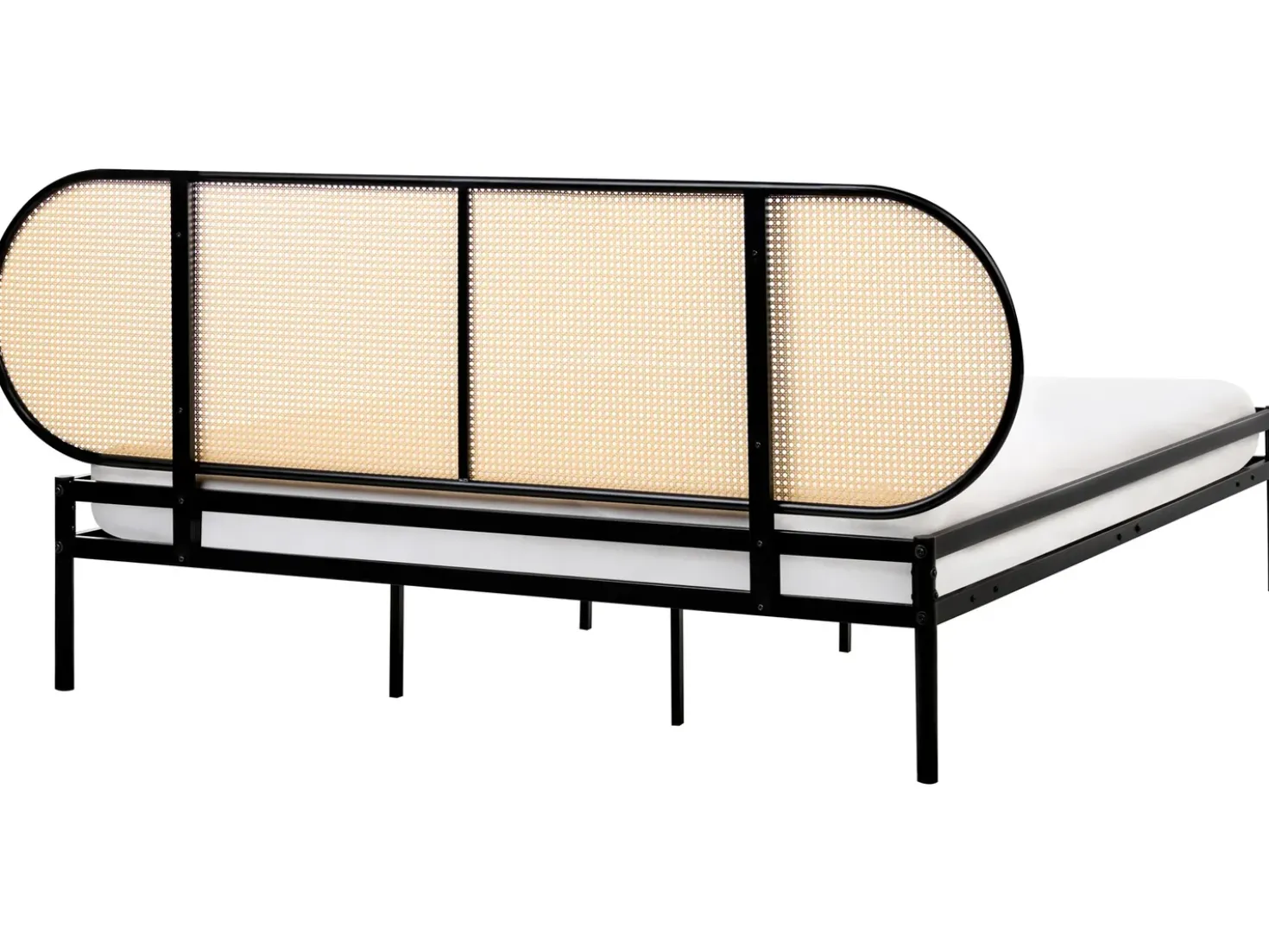 Letto Rattan sintetico (PE) BOULIN 180 x 200 cm Nero