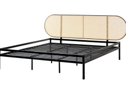 Letto Rattan sintetico (PE) BOULIN 180 x 200 cm Nero