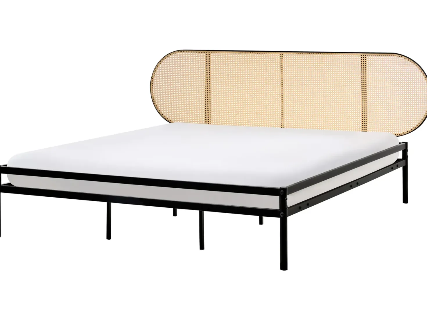 Letto Rattan sintetico (PE) BOULIN 180 x 200 cm Nero