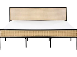 Letto Rattan sintetico (PE) AVANTON 180 x 200 cm Nero