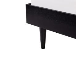 Letto Rattan VARZY 160 x 200 cm Nero