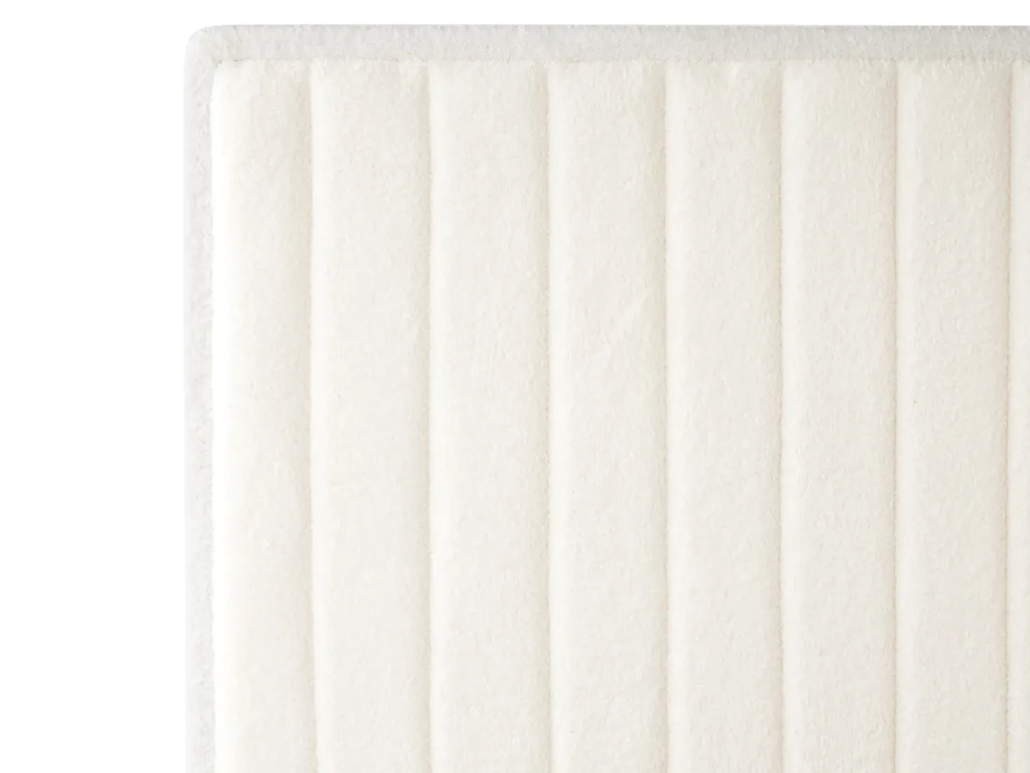 Letto regolabile Bouclé CASTELLAN 90 x 200 cm Bianco sporco