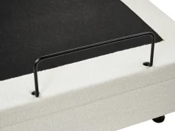 Letto regolabile Bouclé CASTELLAN 180 x 200 cm Bianco sporco