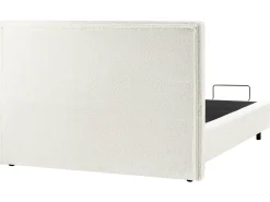 Letto regolabile Bouclé CASTELLAN 180 x 200 cm Bianco sporco