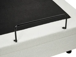 Letto regolabile Bouclé DUKE 90 x 200 cm Bianco sporco