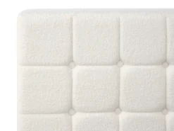 Letto regolabile Bouclé DUKE 90 x 200 cm Bianco sporco