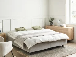 Letto regolabile senza testiera Tessuto DUKE 180 x 200 cm Grigio chiaro