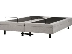 Letto regolabile senza testiera Tessuto DUKE 180 x 200 cm Grigio chiaro