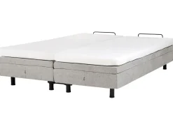 Letto regolabile senza testiera Tessuto DUKE 180 x 200 cm Grigio chiaro