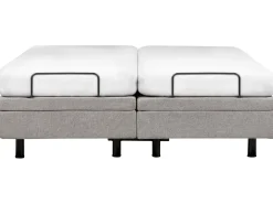 Letto regolabile senza testiera Tessuto DUKE 180 x 200 cm Grigio chiaro