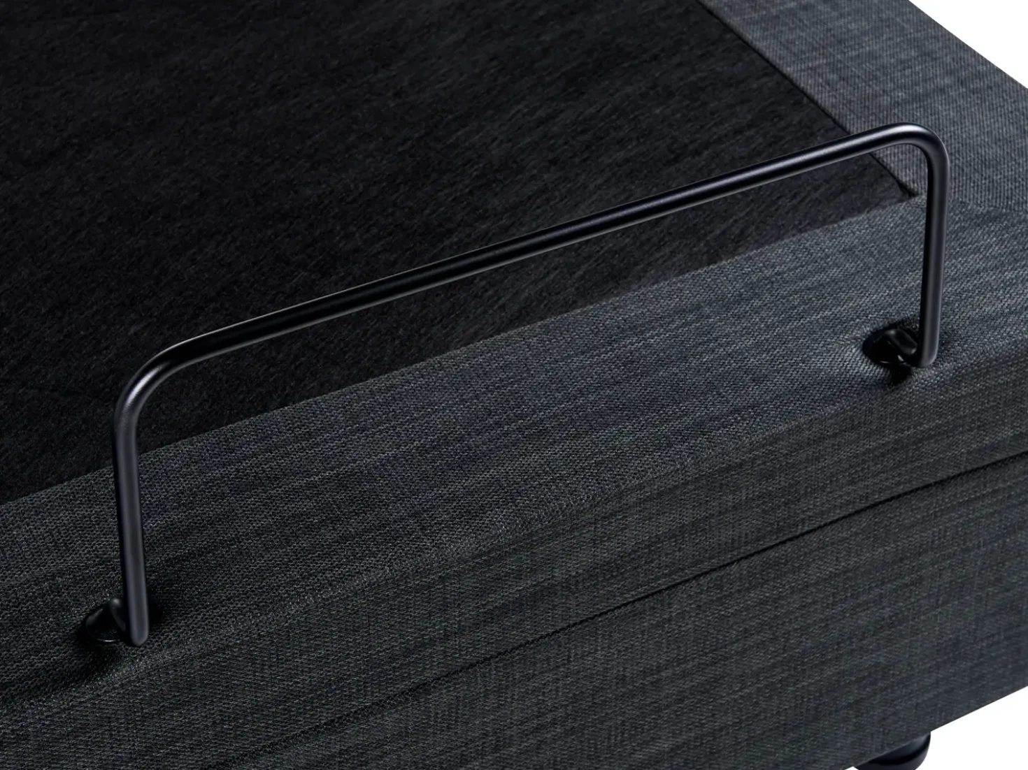 Letto regolabile senza testiera Tessuto DUKE 180 x 200 cm Grigio scuro